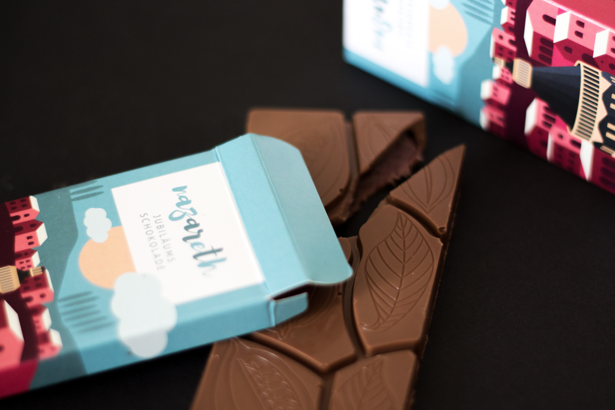 Illustration Graz Greta Grabner Schokolade Verpackungsdesign Detailansicht Offen Illustration Graz Greta Grabner Schokolade Verpackungsdesign Detailansicht Offen