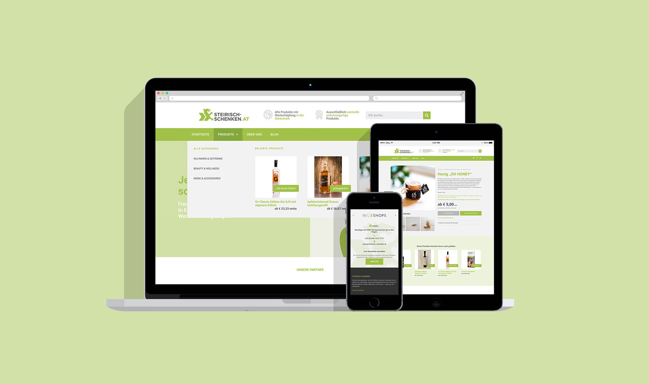 Grafikdesign Graz Greta Grabner Webdesign steirisch-schenken.at Grafikdesign Graz Greta Grabner Webdesign steirisch-schenken.at