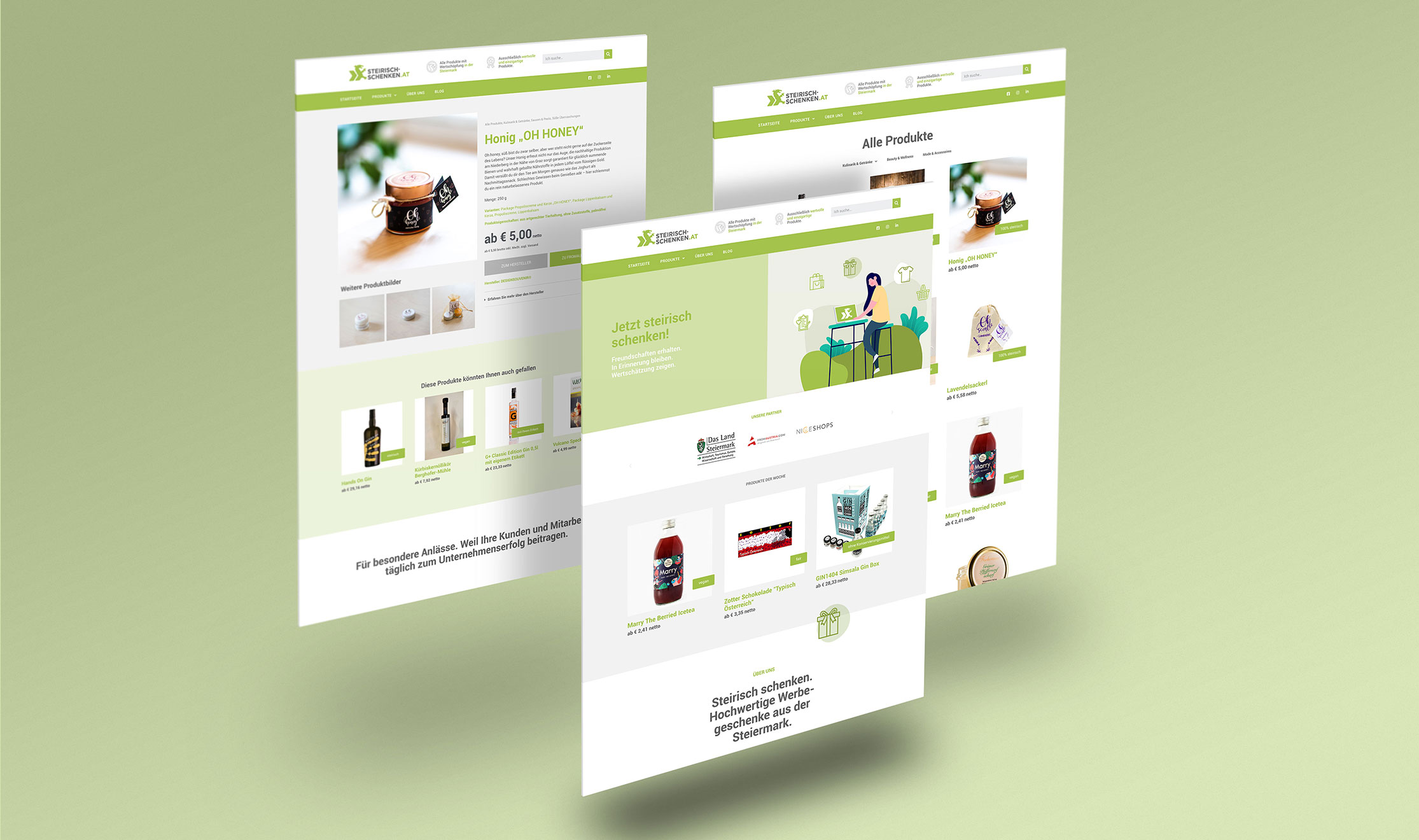 Grafikdesign Graz Greta Grabner Webdesign steirisch-schenken.at Grafikdesign Graz Greta Grabner Webdesign steirisch-schenken.at