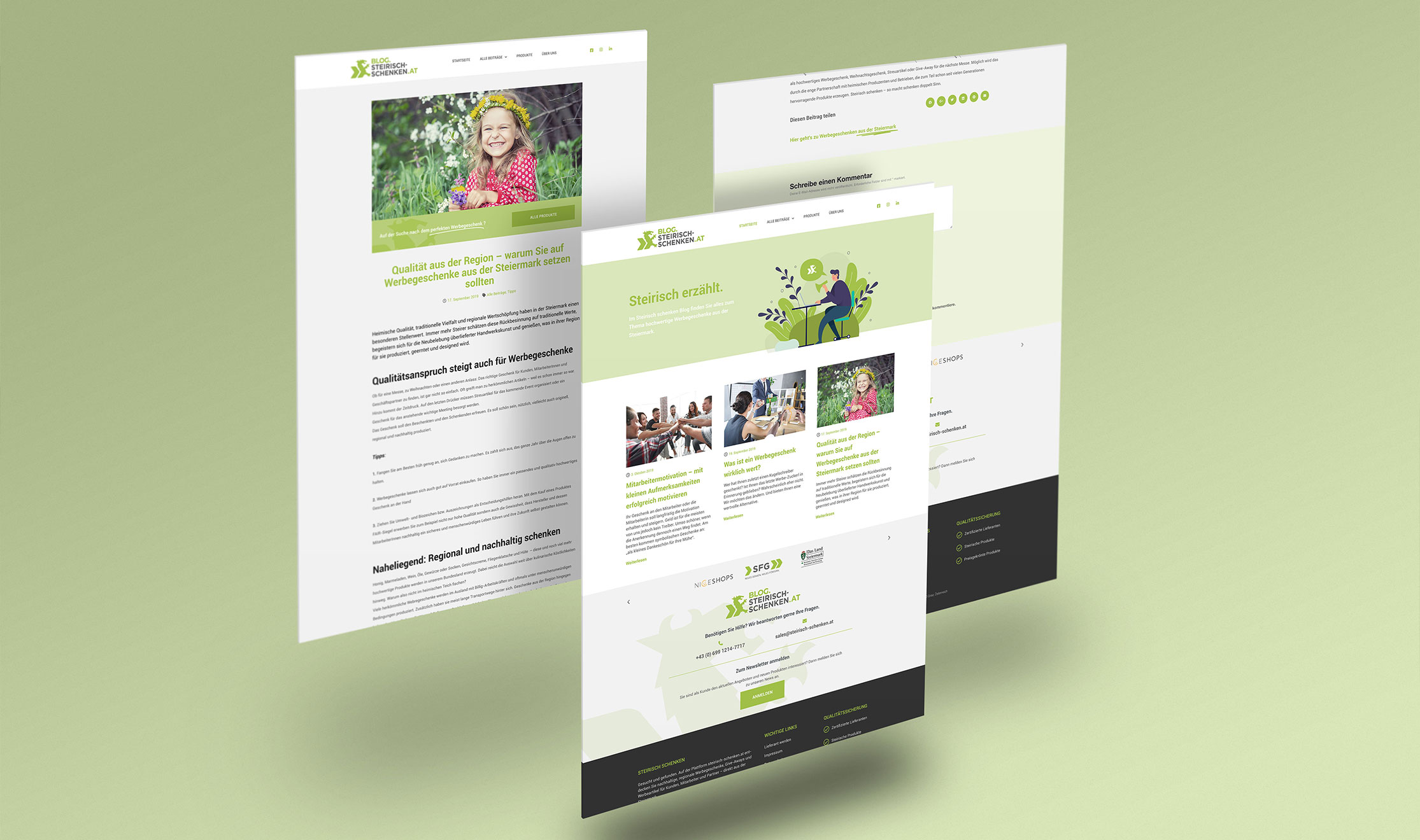 Grafikdesign Graz Greta Grabner Webdesign steirisch-schenken.at Grafikdesign Graz Greta Grabner Webdesign steirisch-schenken.at